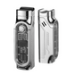 Briquet rechargeable à triple flamme pour cigares