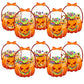 🎃❄️Summerfresh : 50 % de réduction !🍬Lot de 20 sachets de friandises d'Halloween en forme de citrouille – Sachets transparents refermables avec poignées, parfaits pour les cadeaux d'anniversaire
