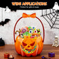 🎃❄️Summerfresh : 50 % de réduction !🍬Lot de 20 sachets de friandises d'Halloween en forme de citrouille – Sachets transparents refermables avec poignées, parfaits pour les cadeaux d'anniversaire