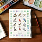 Cahier d'exercices d'aquarelle pour débutants avec 16 couleurs de peinture