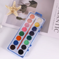 Cahier d'exercices d'aquarelle pour débutants avec 16 couleurs de peinture