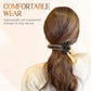 Barrette à cheveux élégante et scintillante avec nœud noir pour chignons