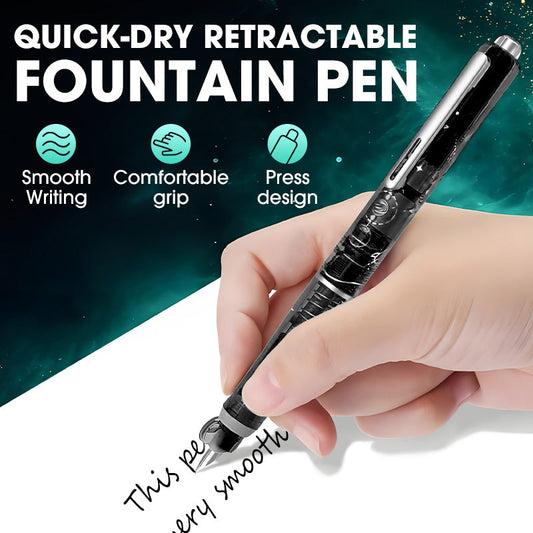 Stylo-Plume Rétractable à Séchage Rapide