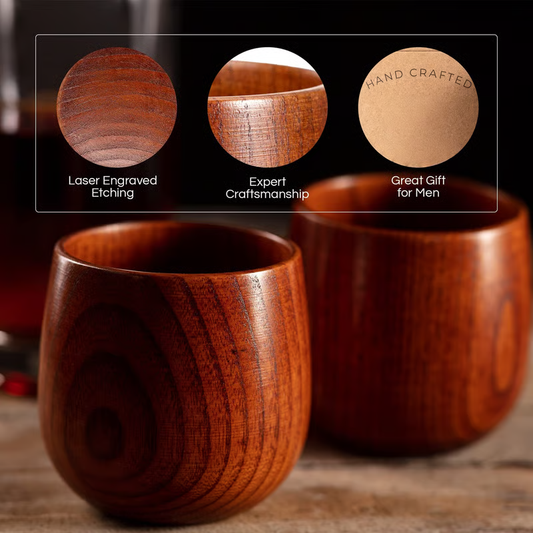 🥃 50% DE RÉDUCTION 🔥 Verre à boire artisanal carbonisé – Verre à whisky en bois original – Design unique, finition brûlée & robuste – parfait pour bourbon, scotch ou cadeau original 🎁