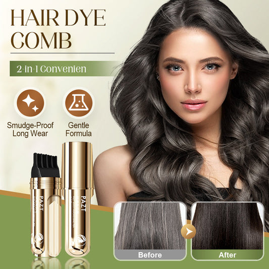 Peigne de teinture capillaire pratique 2 en 1 pour cheveux gris