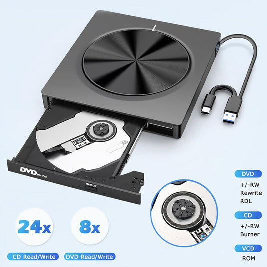 Graveur DVD 7-en-1 USB 3.0 Type-C
