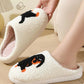 📢📢50 % de réduction！！🐕 Chaussons d'intérieur mignons et chauds pour femmes