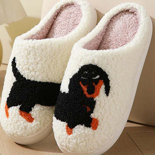 📢📢50 % de réduction！！🐕 Chaussons d'intérieur mignons et chauds pour femmes