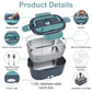 🍱 50% DE RÉDUCTION ! ⚡ Ensemble Boîte à Lunch 2-en-1 – Acier Inoxydable & Plastique – 60W Double Tension & 1,5L for Repas Chauds