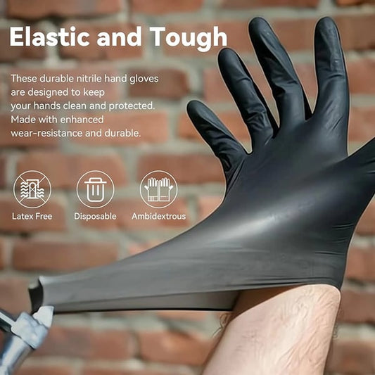 Gants jetables en nitrile antidérapants et anti-rayures 100 PCS