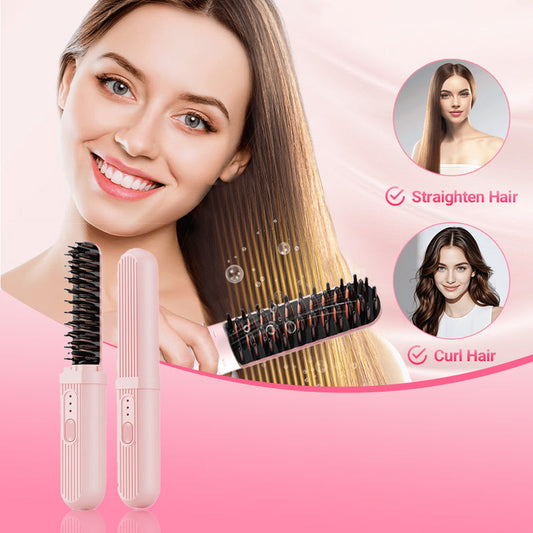 Brosse chauffante pour lisser et démêler les cheveux