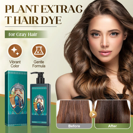 🌿 ACHETEZ 2, OFFERT 1 ! ✨ Colorant Capillaire aux Extraits Végétaux pour Cheveux Blancs - Formule Naturelle aux Botaniques Nourrissants pour une Couleur Éclatante sans Dommage 💆‍♀️💫