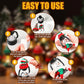 🎅Offre spéciale Noël-Décoration de Noël : Mini Lanterne Bonhomme de Neige avec Bonnets et Écharpes