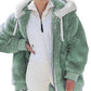 🧥 60% DE RÉDUCTION! ✨ Veste à Capuche en Polaire - Doublure Intérieure en Sherpa Chaud avec Poche Cachée pour Affronter l'Hiver ❄️🎁
