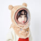 Bonnet d'hiver pour enfants avec masque détachable et coupe-vent