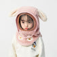 Bonnet d'hiver pour enfants avec masque détachable et coupe-vent