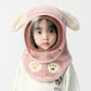 Bonnet d'hiver pour enfants avec masque détachable et coupe-vent