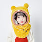 Bonnet d'hiver pour enfants avec masque détachable et coupe-vent