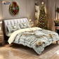 ⏳Spécial à durée limitée⏰Ensemble festif de housse de couette 3 pièces pour Noël🛏️❤️
