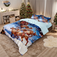 ⏳Spécial à durée limitée⏰Ensemble festif de housse de couette 3 pièces pour Noël🛏️❤️
