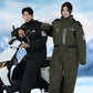 🔥 50% DE RÉDUCTION ! ✨ Combinaison Moto Hiver Épaisse - Tissu Oxford Imperméable, Taille Réglable, Protection contre le Vent et le Froid 🚴❄️