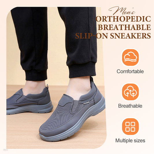 🔥 60% DE RÉDUCTION ! ✨ Chaussures Homme Sans Lacets - Tige Respirante, Semelle Massante Antidérapante, Confort Toute la Journée 👞⚡