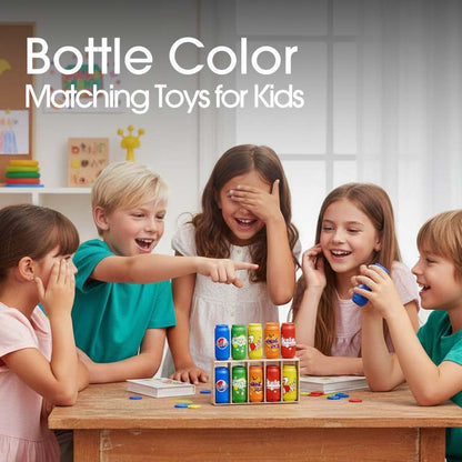 Jouets pour enfants assortis à la couleur des bouteilles