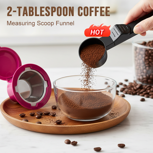 Cuillère doseuse à café de 2 cuillères à soupe avec entonnoir