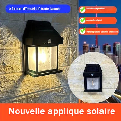 💡 50 % de réduction – Applique murale solaire à détecteur de mouvement en tungstène : zéro électricité, 12h d’autonomie & IP65 ! 🌙