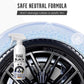 Spray lustrant et protecteur pour pneus en plastique et caoutchouc