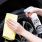 Spray lustrant et protecteur pour pneus en plastique et caoutchouc