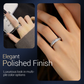 💍 60% DE RÉDUCTION! ✨ BAGUE ROTATIVE TITANE - Zircone Cristal & Design Anti-Stress, Ajustable et Léger, Cadeau Élégant pour Lui/Elle 🌟🛒