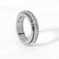 💍 60% DE RÉDUCTION! ✨ BAGUE ROTATIVE TITANE - Zircone Cristal & Design Anti-Stress, Ajustable et Léger, Cadeau Élégant pour Lui/Elle 🌟🛒