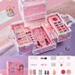 💖 50 % DE RÉDUCTION POUR UNE DURÉE LIMITÉE ! Kit de maquillage « Princesse » pour petites filles, ensemble de jouets cosmétiques lavables et sans danger avec trousse de rangement