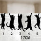 Adorable lot de 5 marque-pages métalliques en forme de chat