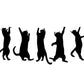 Adorable lot de 5 marque-pages métalliques en forme de chat