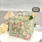 🌸 Panier de rangement portable en tissu floral : élégance vintage et praticité combinées ! 🌟