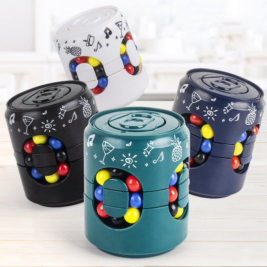 🌀 50% -60% DE RÉDUCTION ! SPINNER 2-EN-1 ANTI-STRESS & ÉDUCATIF – Design Canette Soda, LED, 3D Puzzle, Rotation Fluide ✨🎯🌟
