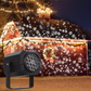 Projecteur rotatif LED avec motifs de Noël