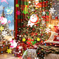 Projecteur rotatif LED avec motifs de Noël