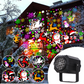Projecteur rotatif LED avec motifs de Noël