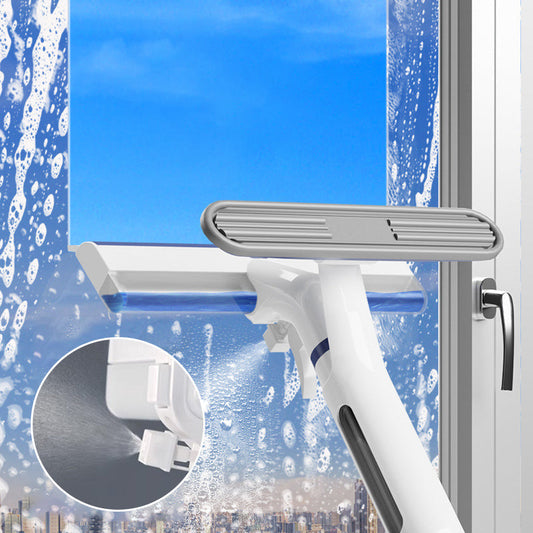 ✨Nettoyeur de vitres rétractable avec pulvérisateur et récipients pour eaux usées