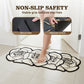 📢📢55 % de réduction !!! ✨Tapis de salle de bain à motif floral à séchage rapide