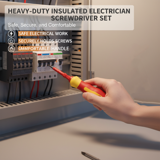 Jeu de tournevis isolés pour électriciens à usage intensif