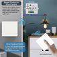 🛒 50% DE RÉDUCTION ! 💡 Interrupteur d'Éclairage Sans Fil – Alimentation Pile, Installation Facile & Design Moderne 🏠🔧