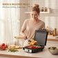 Appareil à panini électrique 1400 W  et grill