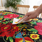 🔥Vente chaude🔥Nappe florale mexicaine avec bord festonné (50% de réduction)