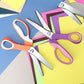 ✂️🧵 Ciseaux multifonctions en zigzag – Lames dentelées anti-effilochage, ressort confortable, coupez tissu, papier et cuir avec une finition propre, le couteau suisse des loisirs créatifs 🌸🎨
