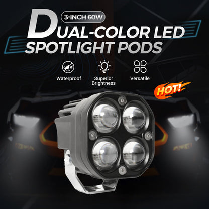 Spot LED double couleur 3 pouces 60 W