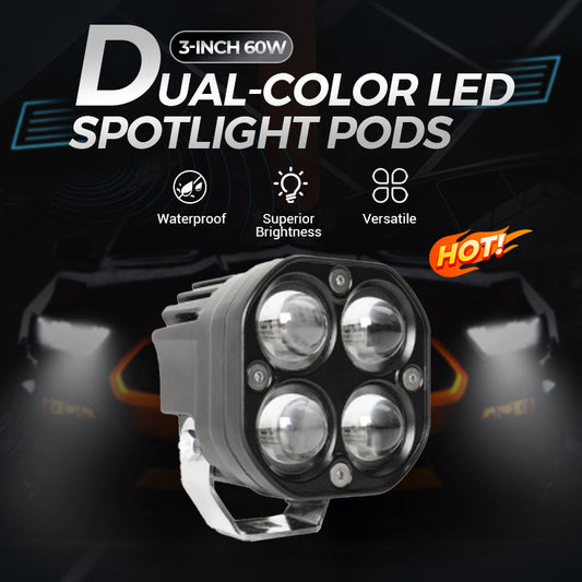 Spot LED double couleur 3 pouces 60 W